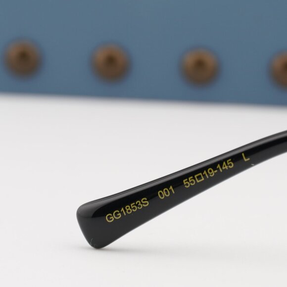 Gucci GG1853S 001 Oval Sunglasses – Gold/Grey - Picture 6 of 14